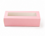 Cake star Krabička na makronky růžová 20,8x7,4x5,6 cm (na 6 kusů)