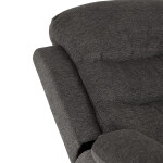 Polohovací křeslo, šedá, látka, TV-4086 GREY2