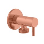RAV Slezák - Ventil rohový pračkový 1/2"x 3/4", Zlatá Růžová - kartáčovaná RV0234ZRK RV0234ZRK