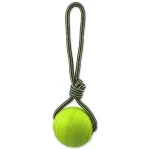 Dog Fantasy Hračka - EVA Foam míč s lanem plastová a plovoucí zelená 8 cm (454-13310)