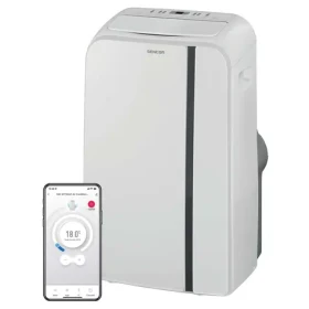 SENCOR SAC MT1240C bílá / mobilní klimatizace / 1450W / 12000 BTU / chlazení / odvlhčování / ventilátor / smart WiFi (8590669319428)