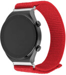 FIXED Nylonový řemínek Nylon Sporty Strap s Quick Release 20mm pro smartwatch červený (FIXNST2-20MM-RD)