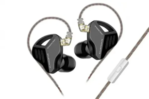 KZ ZVX Sluchátka s mikrofonem (Black) (6970493062684)