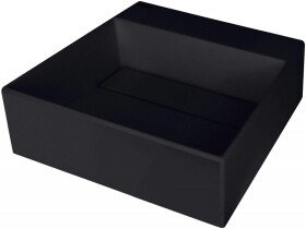 DEANTE - Correo nero Granitové umyvadlo na desku, s krycí deskou CQR_NU4M