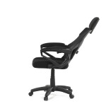 Kancelářská židle, výškově nastavitelná, černá látka, KA-R223 BK