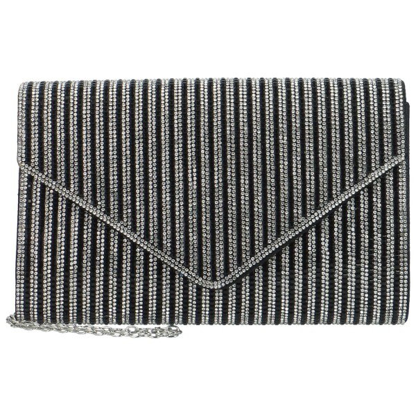 Třpytivá dámská plesová kabelka Moon Mariel, černá