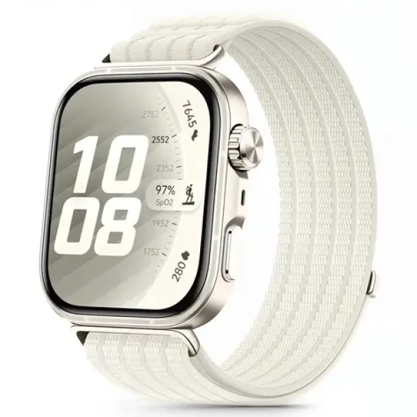 Tech-Protect Nylon Strap bílá / Řemínek / Huawei Watch Fit 3/4/4 Pro/5/5 Pro / nylonový