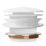 REA - Univerzální vanová výpusť Click-clack - White REA-W2017