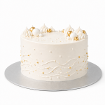 Podložka pod dort tenká Cake Star stříbrná matná kruh 30 cm (1 ks)