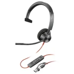 Poly Blackwire 3315 USB-C / Náhlavní souprava / mikrofon / USB-C / 3.5 mm jack (76J14AA)