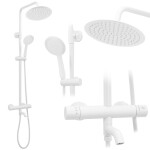 REA - Sprchový set s baterií 150mm Lungo bílá REA-P6608