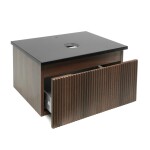 Koupelnová skříňka s deskou z umělého kamene SAT Evolution 58x30x44,8 cm ořech mat SATEVO60NATK SATEVO60NATK