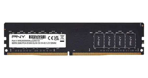 PNY MD8GSD42666-SB 8GB (1x8GB) / Operační paměť / DDR4 / 2666 MHz / DIMM / CL19 / 1.2V (MD8GSD42666-SB)