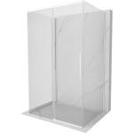 MEXEN/S - Rox-3S sprchový kout 3 stěnný , posuvný 105 x 75, transparent, bílá 8C2-105-075-20-00-3S