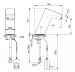 IDEAL STANDARD - Intelliflow Elektronický umyvadlový ventil, síťové napájení, chrom A7858AA