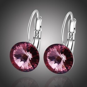 Náušnice Swarovski Elements Amanda Vintage Pink, Růžová