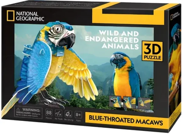 CubicFun 3D puzzle Papoušek ara