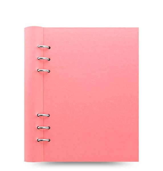 Filofax Clipbook Pastel kroužkový poznámkový blok A5 - pastelově růžová