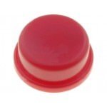 Knoflík pro mikrospínač - Červený, 12 x 12 x 7,3 mm