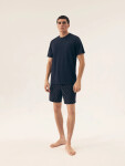 Pánské pyžamo 42601 Shore dark blue - HENDERSON tmavě modrá XL