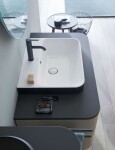 DURAVIT - Happy D.2 Plus Umyvadlo na desku, 60x46 cm, s přepadem, s otvorem pro baterii, bílá 2360600000