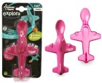 Tommee Tippee lžičky pro nejmenší letadlo 2ks - růžové
