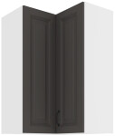 Horní rohová skříňka Stilo 60x60 GN-90 2F (90°) Barva korpusu: Dub artisan, Barva dvířek: Clay Grey