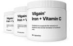 Vilgain Železo + Vitamin C – 3× 90 kapslí