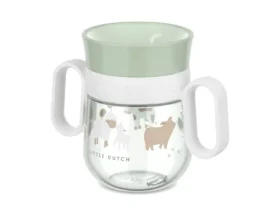 Little Dutch Hrnek trénovací 360° 200 ml Farma zelená / od 6 měsíců (108018065399LD)