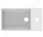 IDEAL STANDARD - Extra Umývátko na desku 450x250 mm, s přepadem, otvor pro baterii vpravo, bílá T392301