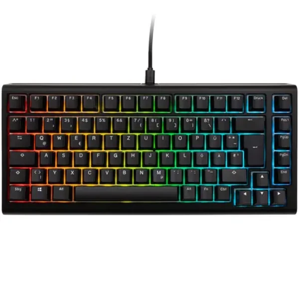 Ducky Tinker 75 Cherry MX-Speed-Silver černá / herní klávesnice / podsvícená / mechanická / drátová USB-C / DE (PKTI2383IST-CPDEPDOECLAAW1)