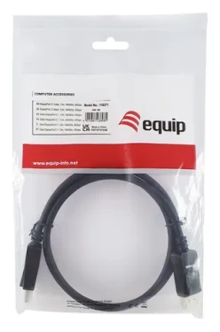 Equip černá / DisplayPort kabel / DisplayPort 2.1 / 16K/60Hz / 1 m (119271)