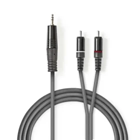 Nedis Stereo Audio kabel jack 3.5 mm (M) - 2x RCA (M) 3.00 m tmavě šedá (COTH22200GY30)