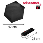 Deštník Reisenthel Umbrella Pocket Signature black hot print