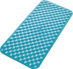 Gedy - GEO podložka do vany 36x71cm s protiskluzem, kaučuk, modrá 97367111