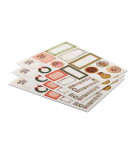 Rifle Paper Co. Vánoční samolepky Chrismastide – set 3 archů, multi barva, papír
