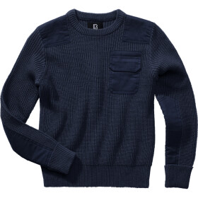 Brandit Svetr dětský Kids BW Pullover navy 122/128