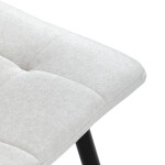 Jídelní židle, bílá, sametová látka, DCL-X7015 WT2