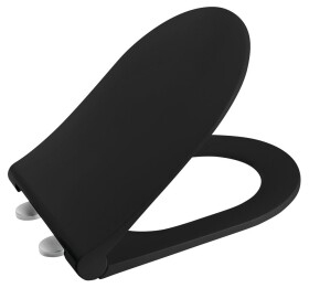 SAPHO - WC sedátko, SLIM, Soft Close, černá mat 100787-110