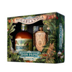 Don Papa Baroko & Hip Flask Gift Box Rum 40% 0,7 L (kazeta)