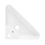 Rohové umyvadlo SAT Mood 56x34 cm otvor pro baterii, s přepadem SATM5634 SATM5634