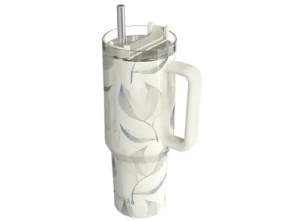 Rozbaleno - Quokka Nerezový termohrnek s brčkem Stream Cotton 1200 ml / rozbaleno (40043QO.rozbaleno)