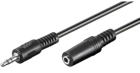 MicroConnect Prodlužovací audio kabel černá / Audio kabel / jack 3,5 mm (M-F) / 20 m (AUDLR20)