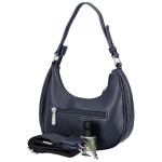 Trendy dámská koženková kabelka na rameno Tricia, tmavě modrá