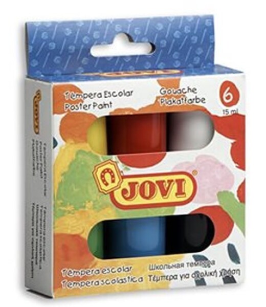 JOVI temperové barvy 6x15ml v kelímku