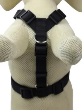 AnimALL Postroj popruhový černý M-L 50-70 cm/25 mm (113280)