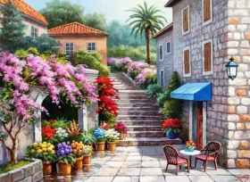 ANATOLIAN Puzzle Květinářství na jaře