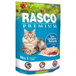 Rasco Premium Sterilized tuňák s brusinkou a lichořeřišnicí 400g / Granule pro dospělé kočky (1703-10392)
