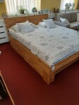 BRADOP Dubová manželská postel se zásuvkami Tina L604 (140x200 cm)