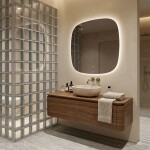 REA - Zrcadlo LED 70x70cm TOP HOM-01519